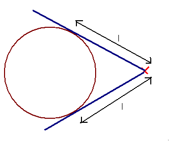 PHOTO CIRCLE THEOREM TANGENT EQUAL LENGTH